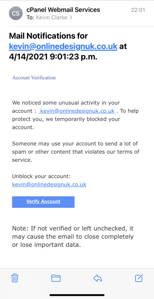 email scam image