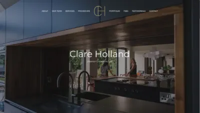 The Clare Holland Interior Creations home page