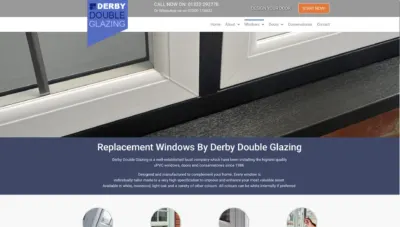The Derby Double Glazing home page