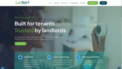The LanTen Metering Services home page